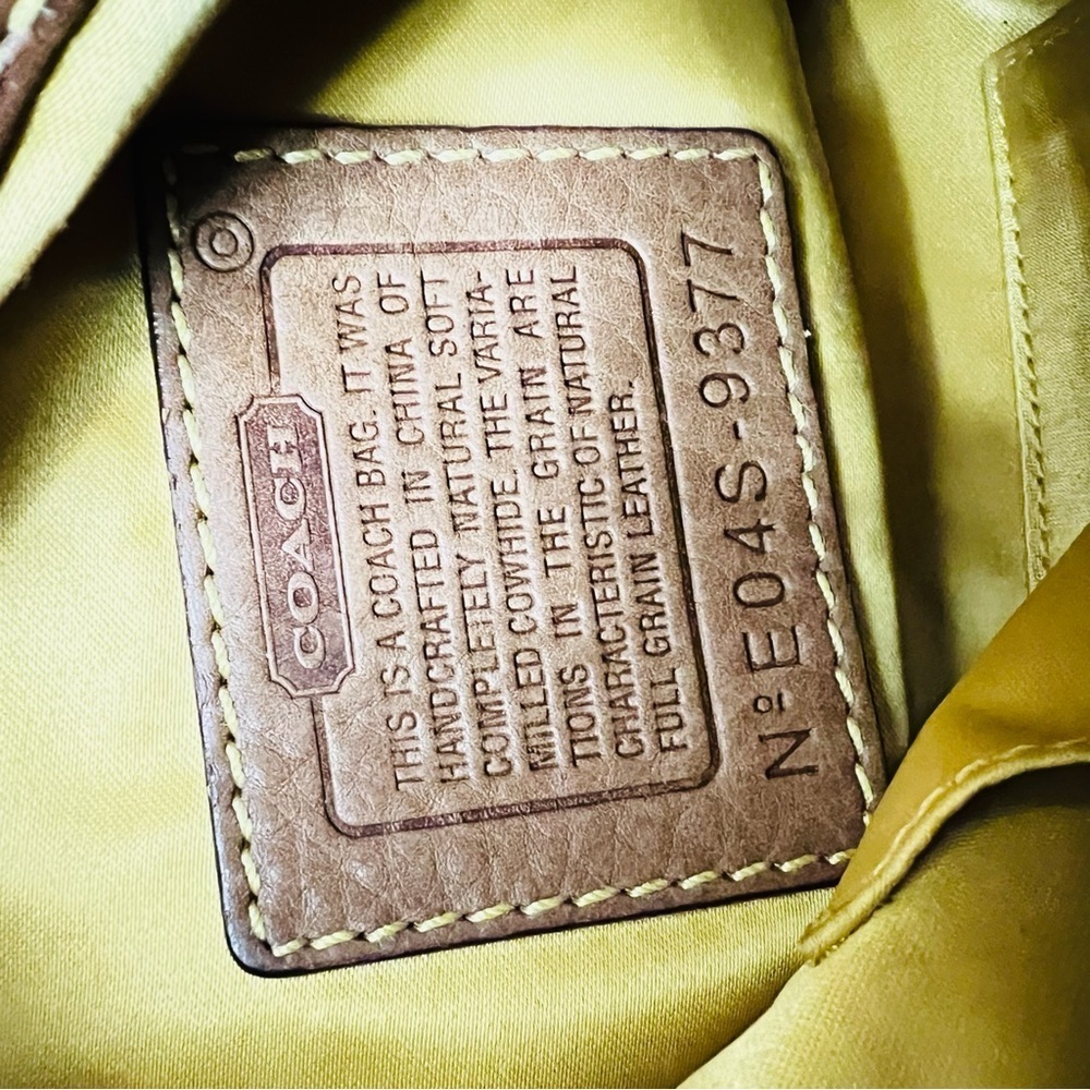 Vintage Genuine Coach Coach Chelsea Leather Bag_In Cognac 9377 - Picture 11 of 16